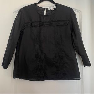 Amour Vert Black 3/4 Length Sleeve Top